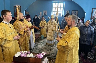 В день памяти святителя Иоанна Златоуста правящий архиерей совершил Литургию в аг. Люденевичи Житковичского района