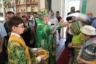 В день памяти преподобного Сергия Радонежского епископ Леонид посетил с архипастырским визитом одноименный приход в г. Мозыре