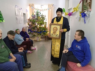 Священник посетил Заболотский дом сестринского ухода